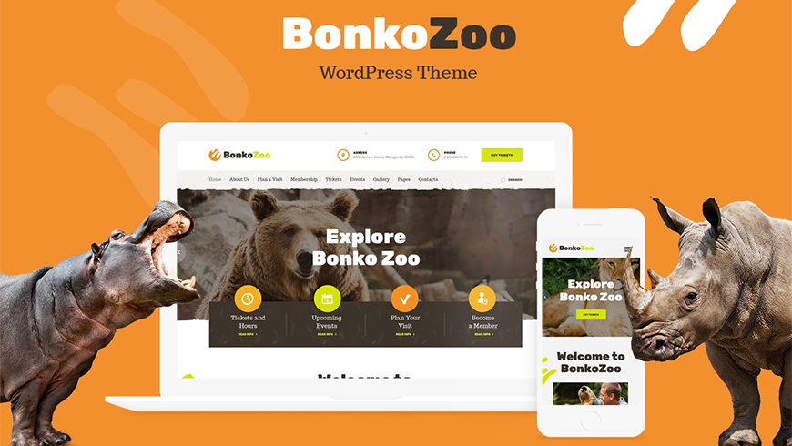 BonkoZoo — Zoo and Animal Park WordPress Theme